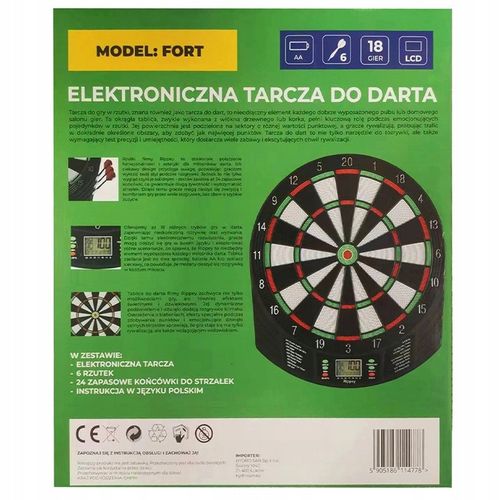 DART TARCZA ELEKTRONICZNA DO GRY W RZUTKI FORT na Arena.pl