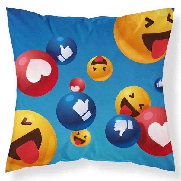 Poszewka ozdobna 3D  40x40cm EMOTKI MF014 zdjęcie 1
