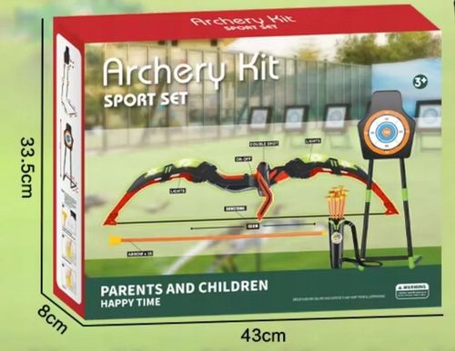 DUŻY ŁUK LED ŚWIECĄCY STRZAŁY TARCZA KOŁCZAN BEZPIECZNY ZESTAW STRZELECKI na Arena.pl