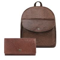 portfel damski skórzany t-09-br plecaczek damski miejski brązowy t-18-pbr