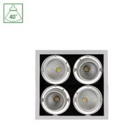 Oprawa Sufitowa Podtynkowa MODERN-DAY 4x1LED COB CITIZEN 40st 230V 4x27W IP20 Barwa Ciepła Downlight Square + zasilacz SpectrumLED SLI015013WW_230V