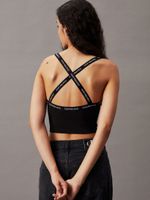 Calvin Klein Jeans top bawełna czarny rozmiar M