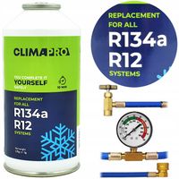 ZESTAW DO NAPEŁNIANIA KLIMATYZACJI AUT GAZ CZYNNIK CHŁODNICZY R134a + WĘŻYK