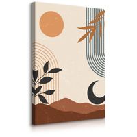 Obraz Canvas Do Sypialni Słońce Księżyc Styl Boho Abstrakcja 20cm x 30cm