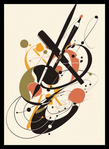 Plakat 25x35cm Abstrakcyjny Rapsod na Arena.pl