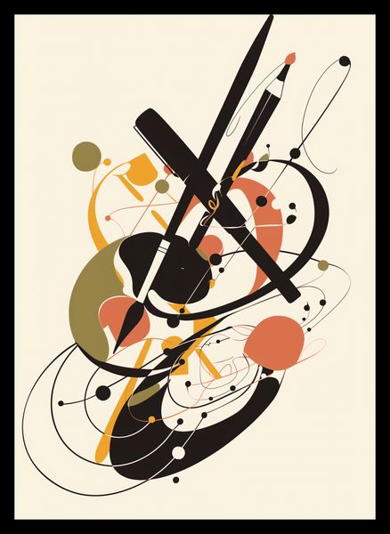 Plakat 25x35cm Abstrakcyjny Rapsod zdjęcie 2