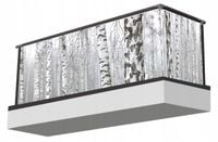 Osłona na balkon LAS WE MGLE brzozy NATURA TANIO