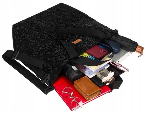 Rovicky duża torba damska shopperka pojemna na ramię suwak shopper bag na Arena.pl