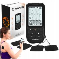 ELEKTROSTYMULATOR TENS EMS mięśni nerwów brzucha masażer 4 ELEKTRODY Combo