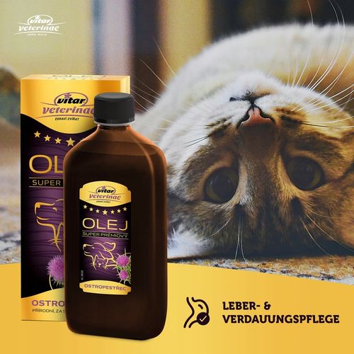 VITAR Veterinae Olej z Ostropestu 1000 ml - bogate źródło E witaminy+Omega na Arena.pl