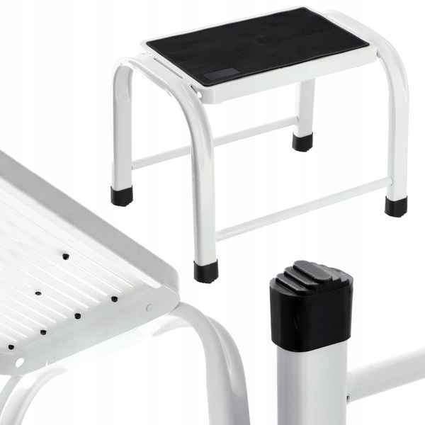 Taboret Kadax biały 27 cm zdjęcie 2