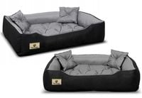 legowisko dla psa kojec prestige 130x105 cm wodoodporne szare