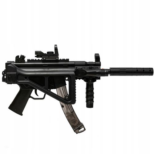KARABIN MP5 PISTOLET AUTOMATCZNY NA KULKI ŻELOWE Z LATARKĄ 2w1 STRZAŁKI na Arena.pl