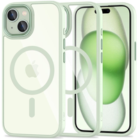tech-protect magmat magsafe iphone 15 green/clear