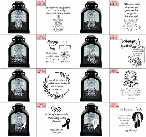 Latarenka LED znicz czarny z grawerem personalizowany DLA PRZYJACIELA na Arena.pl