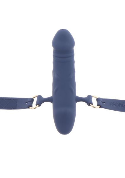Silicone Breathable Penis Gag Blue zdjęcie 5