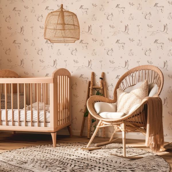 Tapeta Szkic Zwierzęta W115 270 cm płótno zdjęcie 2