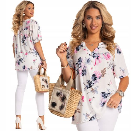 Niesamowita BLUZKA Koszulowa KOSZULA Plus Size Dużo Kolorów Rozmiarów na Arena.pl