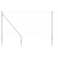 Ogrodzenie pastwiskowe Srebrny 50 x 1.2 m Stal galwanizowana