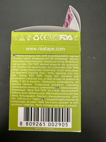TAŚMA Tejp Kinesiology REA TAPE Pattern [Las] na Arena.pl