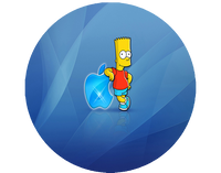 Opłatek na tort Simpsonowie