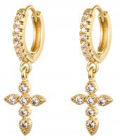 KOLCZYKI MIEDZIANE MODNE KLASYCZNE K03 ZŁOTE