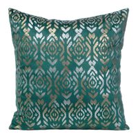 POSZEWKA NADRUK BOHO WELUR VELVET 40X40 NIEBIESKA