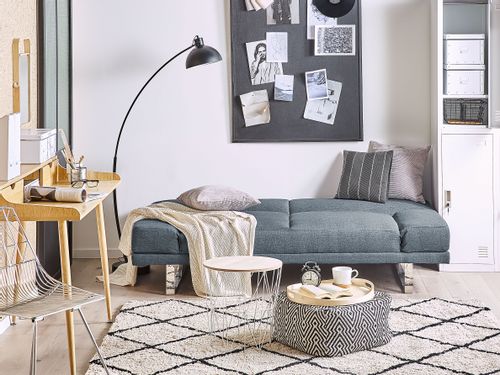 Sofa rozkładana niebieska YORK na Arena.pl