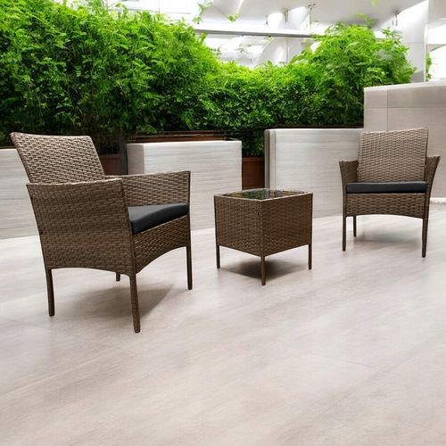 ZESTAW MEBLI OGRODOWYCH NM04 MTG MEBLE OGRODOWE TECHNORATTAN BRĄZ JASNY na Arena.pl