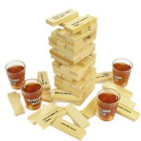 IMPREZOWA WIEŻA JENGA - GRA ALKOHOLOWA Z KIELISZKAMI
