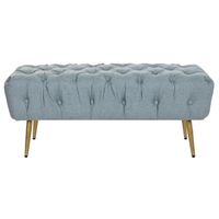 Emaga Taboret DKD Home Decor 103 x 46 x 42 cm Niebieski Złoty Metal