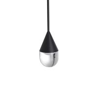 Wisząca lampa Nata PL0104-BK Yaskr LED 6W 3000K przezroczysta czarna