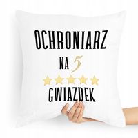 Prezent Poduszka Dla Ochroniarza Stróż Gwiazdek Z Nadrukiem Ze Zdjęciem