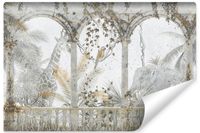 Fototapeta Do Sypialni Dzikie Zwierzęta Palmy DŻUNGLA Beton 90cm x 60cm