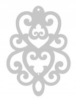 Zawieszka ozdoba ażurowa dekoracja Z5a dolny biały