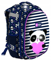 Tornister ergonomiczny Love Panda sztywny kasetono