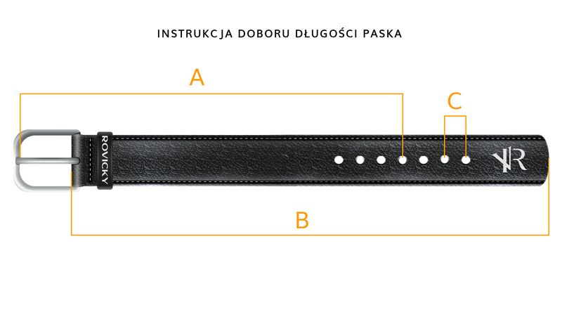 pasek wąski bom-p2-120 black zdjęcie 5
