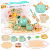 Drewniany zestaw herbaciano kawowy dla dzieci STARKY