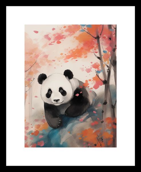 Plakat 15x20cm Panda wśród Klonów zdjęcie 3