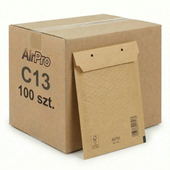 Koperty bąbelkowe ochrona przesyłek PREMIUM brązowe AirPro C13 100 szt.