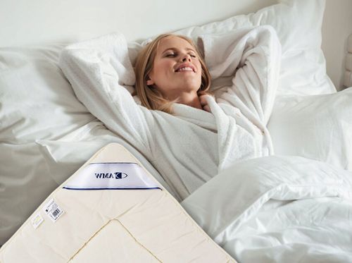 Kołdra Wełniana 160X200 Ecru Oddychająca Całoroczna Wypełnienie Owcza Wełna na Arena.pl