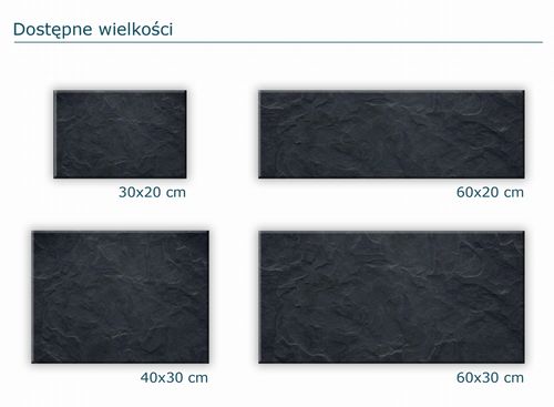 SZKLANA DESKA KUCHENNA 30x20 74a Ciemna skała na Arena.pl