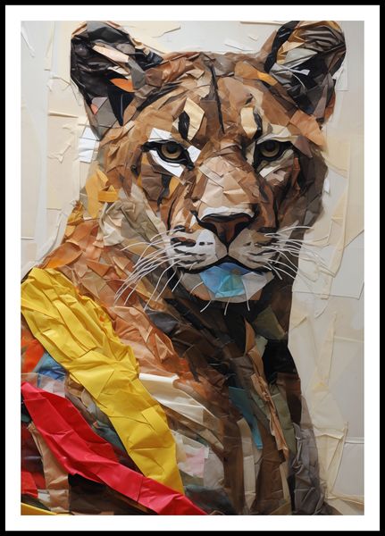 Plakat 68x98cm Papierowy Tygrys zdjęcie 3