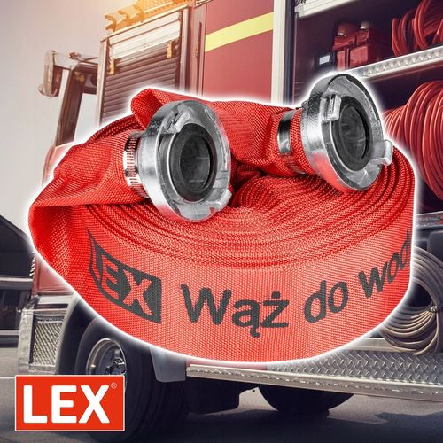 WĄŻ STRAŻACKI 2"20m do pompy wody szamba SOLIDNY WYTRZYMAŁY 2 szybkozłącza na Arena.pl