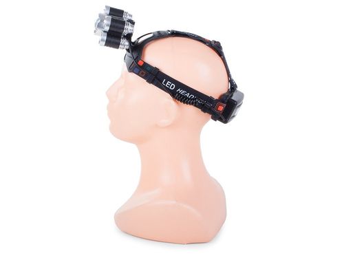 MOCNA LATARKA CZOŁOWA LED CREE XM-L T6 4X XPE 2 ŁADOWARKI na Arena.pl