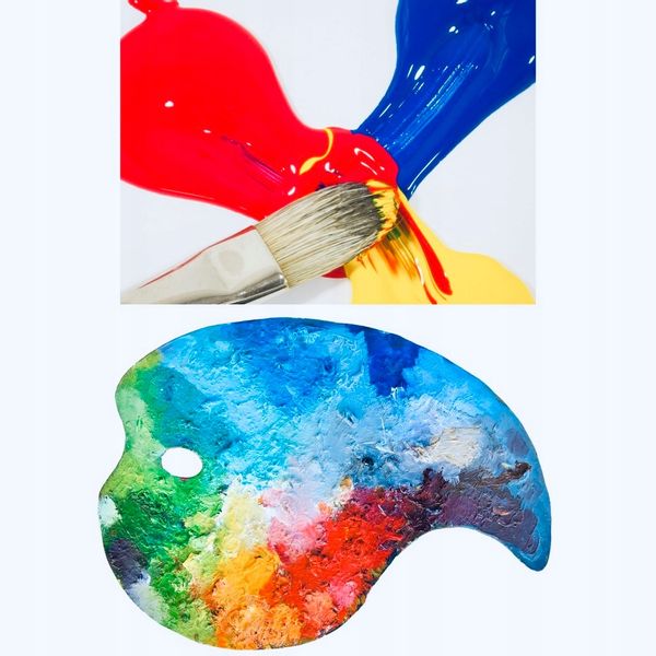 FARBY AKRYLOWE 600 ml ZESTAW FARB AKRYLOWYCH PODSTAWOWE KOLORY KRYCIE zdjęcie 7