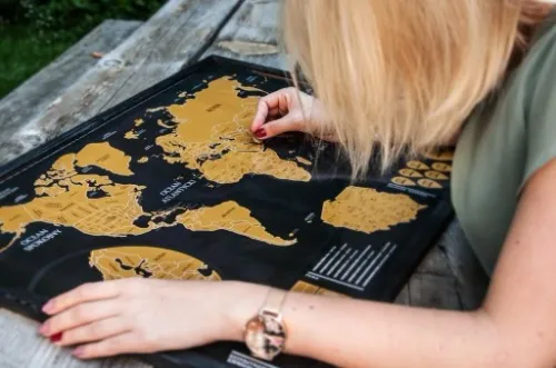 Mapa Zdrapka LUX język PL polski Scratch Map na Arena.pl