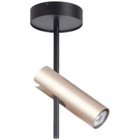 Kinkiet LAMPA ścienna LEDA 33108 Sigma metalowa OPRAWA regulowana tuba modernistyczna złota