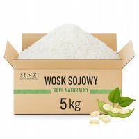 WOSK SOJOWY Do Świec Sojowych 5KG Płatki NATURALNY EKO ŚWIECE PREMIUM