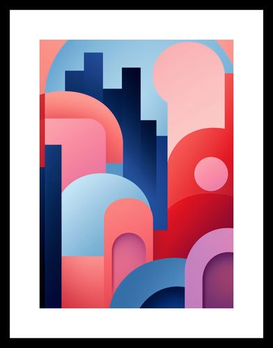 Plakat 20,5x28,4cm Miasto Kolorów na Arena.pl